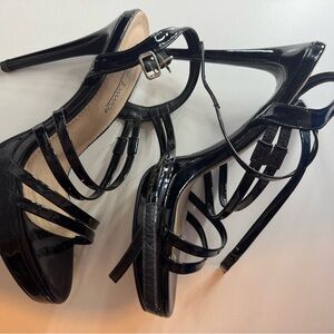 Gianni Bini Black Strappy Heels